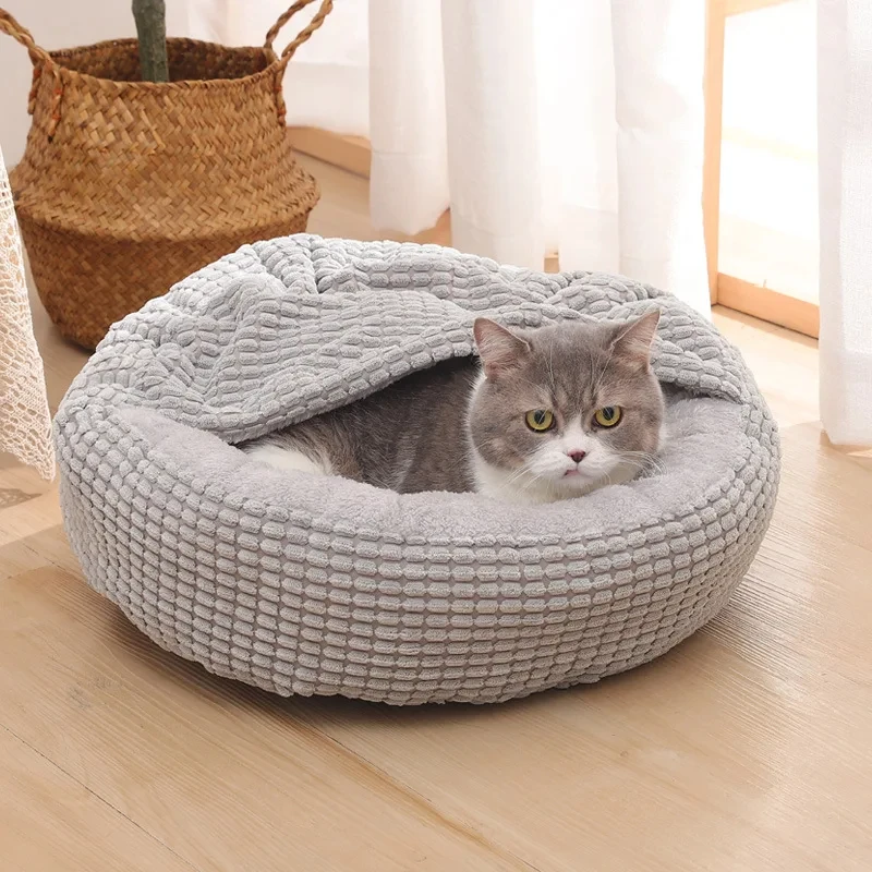 Round Pet Bed For Dog Cat Puppy House Warm Mat Winter Blankets Anti-Stress Orthopedic Fluffy Cat Dog Bed, Suitable For Winter Round Pet Bed For Dog Cat Puppy House Warm Mat Winter Blankets Anti-Stress Orthopedic Fluffy Cat Dog Bed, Suitable For Winter