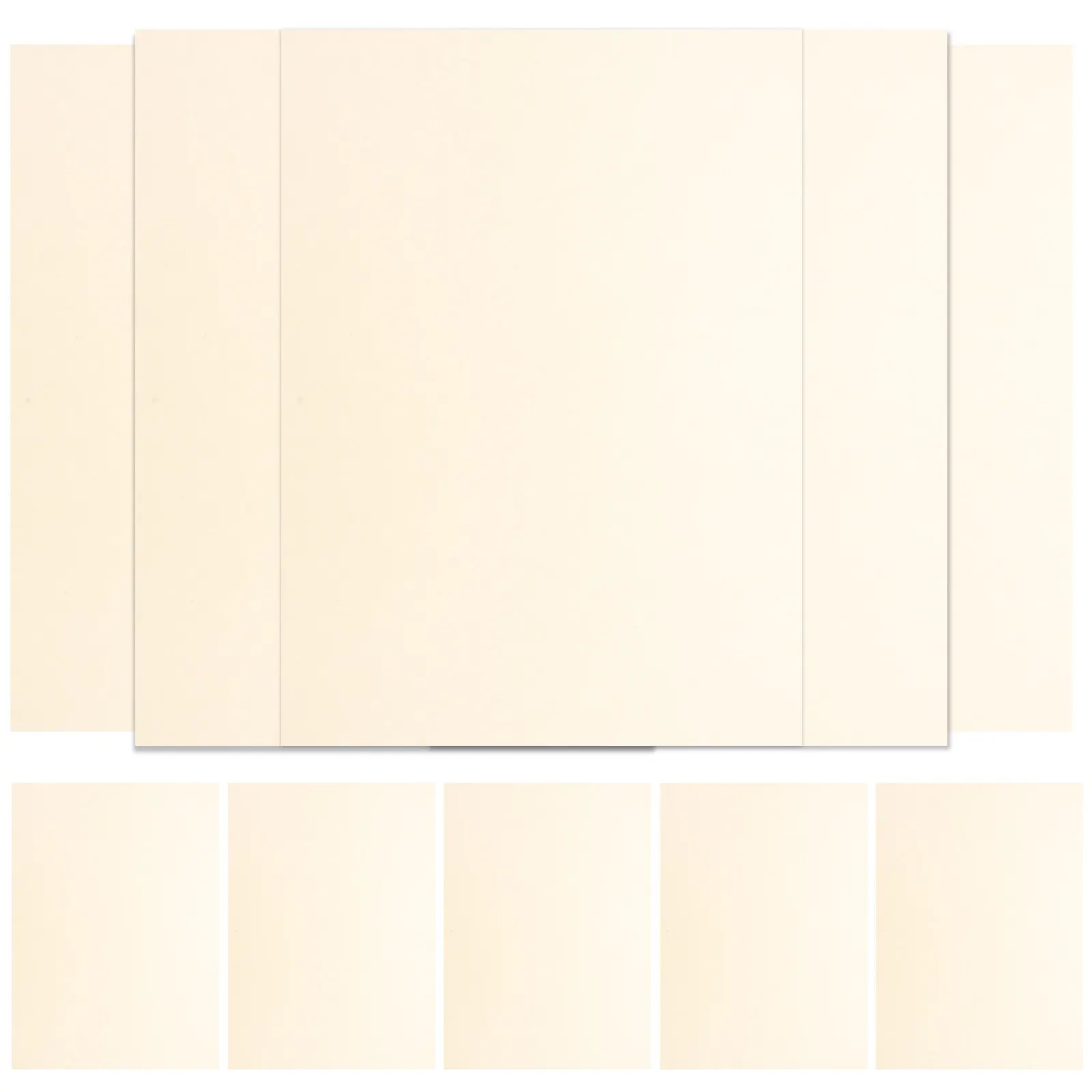 10Pcs A4 인증서 용지 졸업 시상 사무실을 위한 부드러운 가장자리가 있는 빈 인쇄 가능 쓰기 가능 인증서 용지