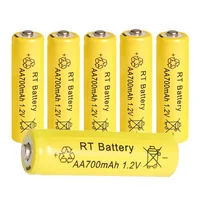 1-20PCS AA Battery 1.2V 700mAh Ni-MH AA Rechargeable Batteries for Garden Solar Lights Toys Watch MP3 Player 5