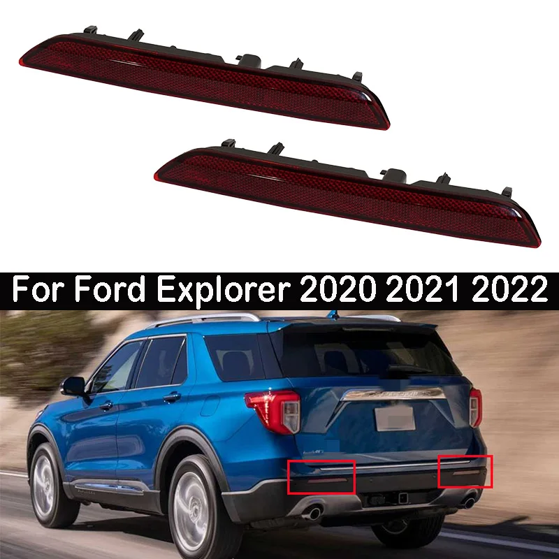 

2pcs Reflactor Light Car Rear Bumper Tail Lights For Ford Explorer 2020 2021 2022 Car Accessories