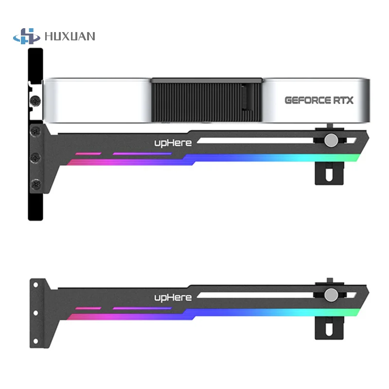 VGA 그래픽 카드 지지대 GPU 브래킷 프레임, RGB 발광 오염 램프 장식 컴패니언 5V ARGB AURA SYNC, 1 개