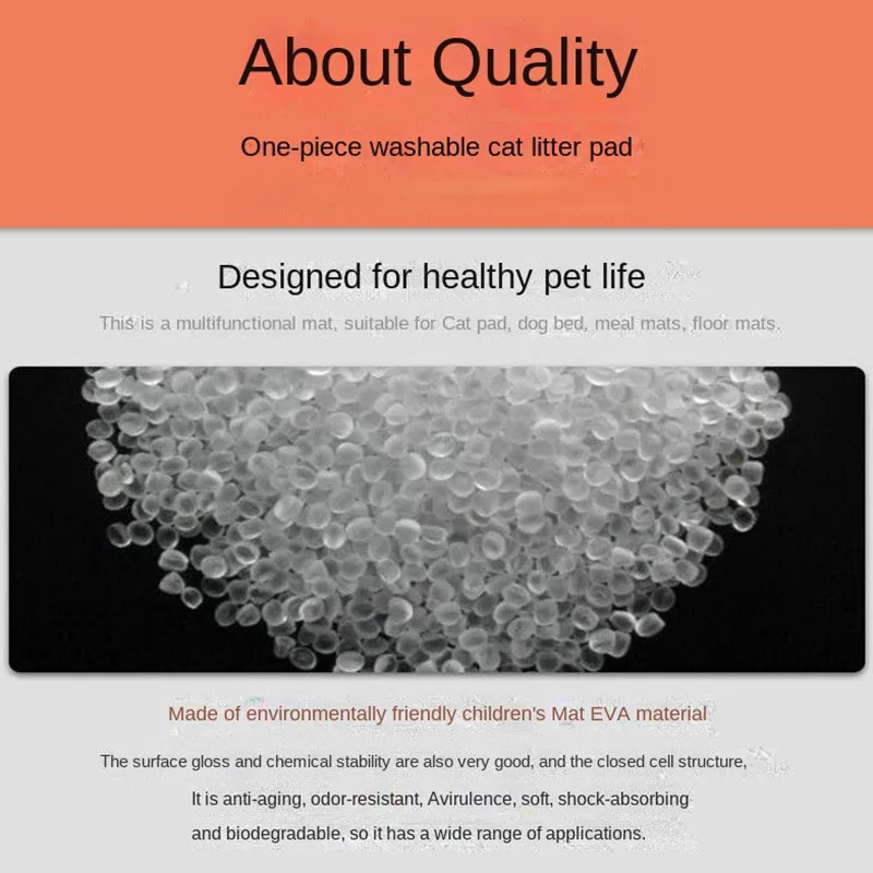 Cat Litter Mat, Quality Cat Litter Trap Mat Waterproof Urine Proof Kitty Litter  Mat Easy Clean Scatter Control Traps Litter From Box Helps To Waste Le