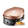 Household Double Side Heating Electric Skillet 220V Crepe Pancake Maker Automatic Pizza Pie Machine BBQ Tool Frying Pan 2
