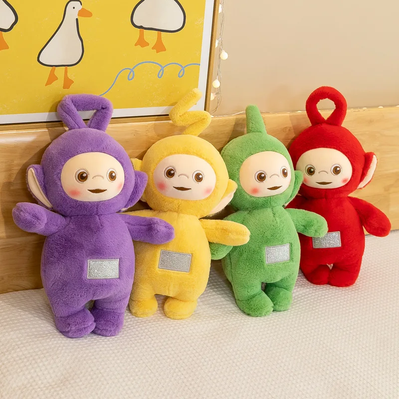 

Новинка, Симпатичная плюшевая кукла Teletubbies, мультяшная кавайная анимационная кукла, Детская Успокаивающая Спящая кукла, подарок для девушек MINISO