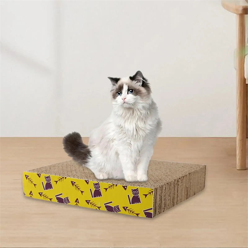 Cat scratch board M-Shape corrugated cardboard pad grinding nails interactive protecting furniture