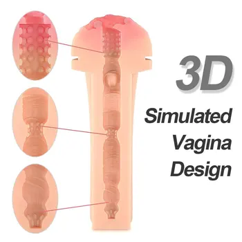 26cm Big Size Flashlight Masturbator for Men Vaginas 3D Realistic Anus Pocket Pussy Glans Massager Masturbators Sex toys for Men 2