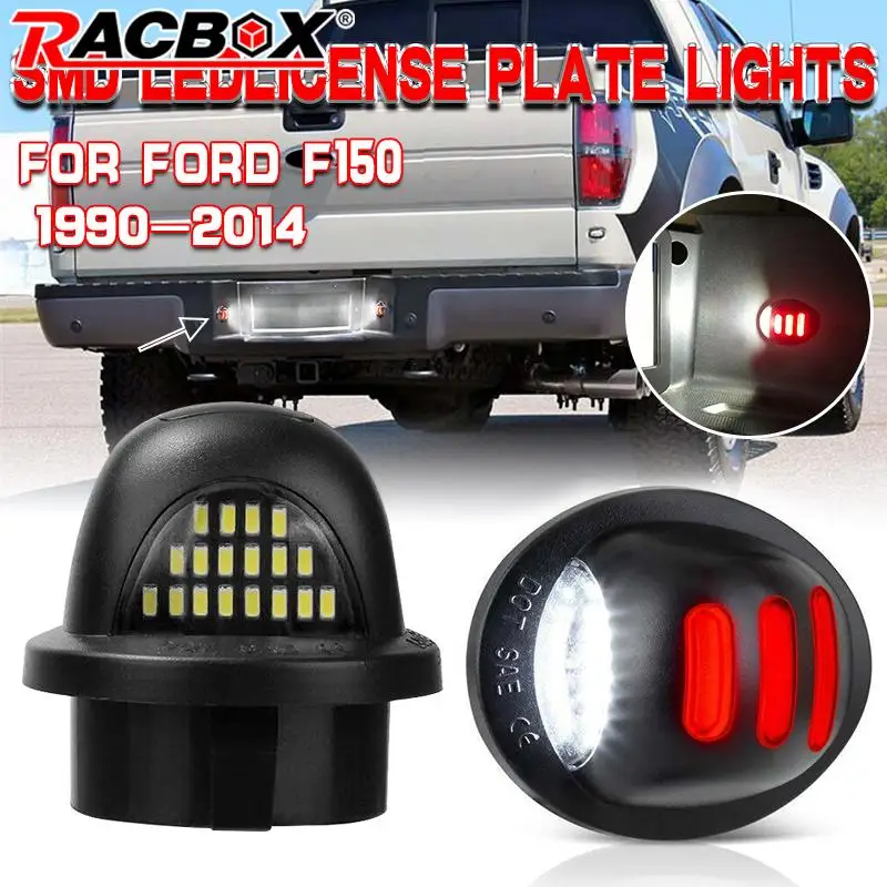 LED License Plate Lights For Ford F150 F250 F350 Ranger Explorer