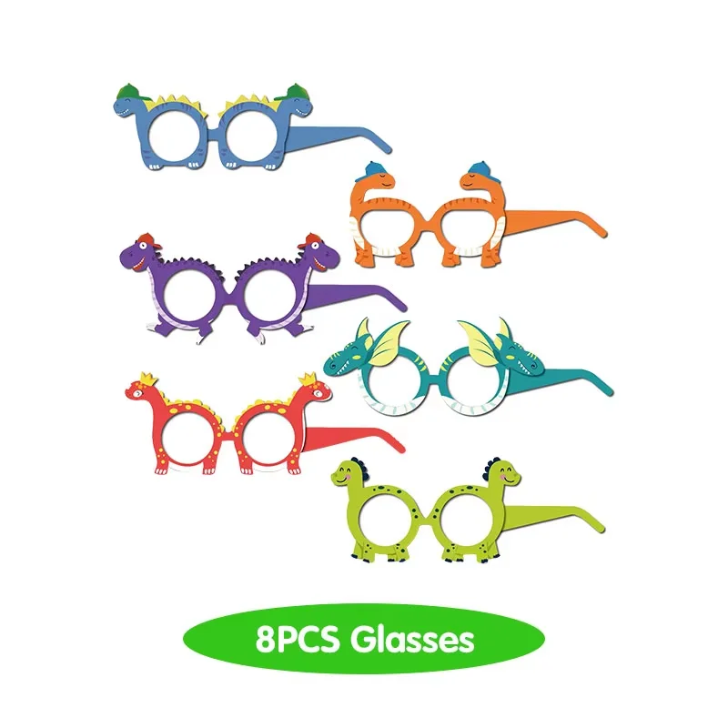 Dinosaurier Geburtstag Party Dekoration Party Supplies Geschenk Taschen Geschirr Kit Gesicht Mmask Zahlen Ballon Set Kinder Geburtstag Gefälligkeiten – Detail 5