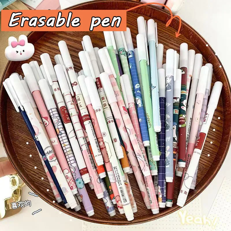 3/6 Pcs Kawaii Cute Gel Pens Supplies Korean Stationery Things Back To For School Office Accessories