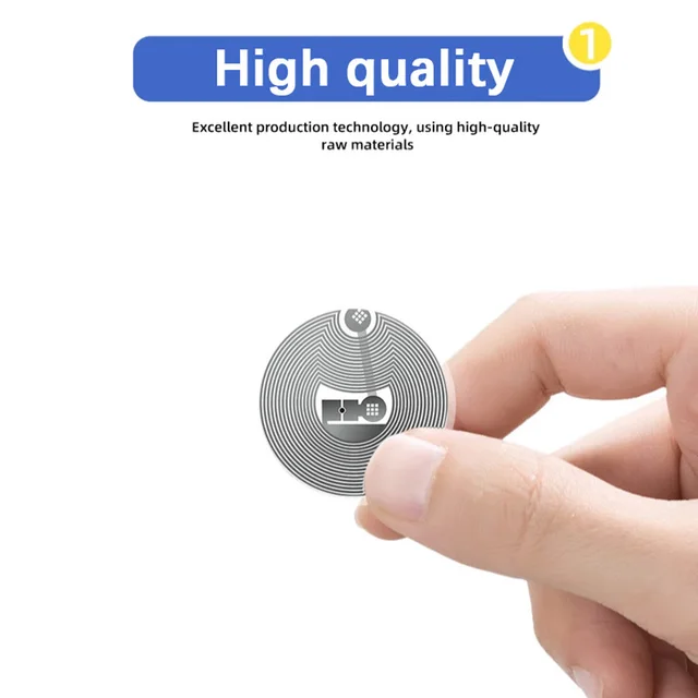13.56mhz CUID changeable S50 1K RFID Sticker Wet Inlay NFC tag Sector 0 Block 0 UID Rewritable Proximity Card Copy Badge Clone 5