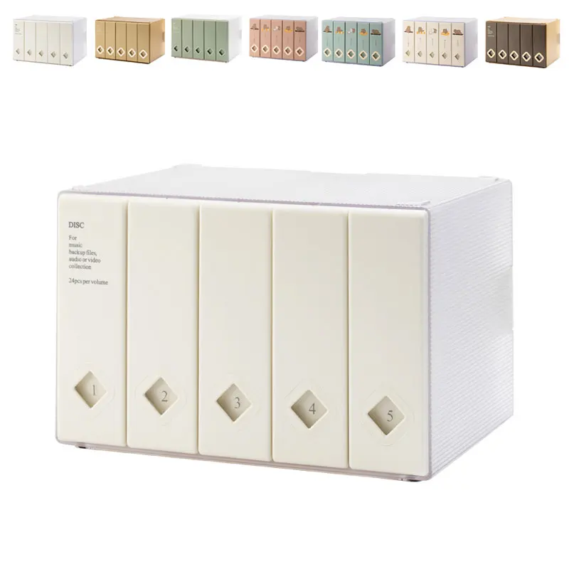 Creative CD Organizer 120 Capacity Storage Case Plastic DVD Sleeve ...