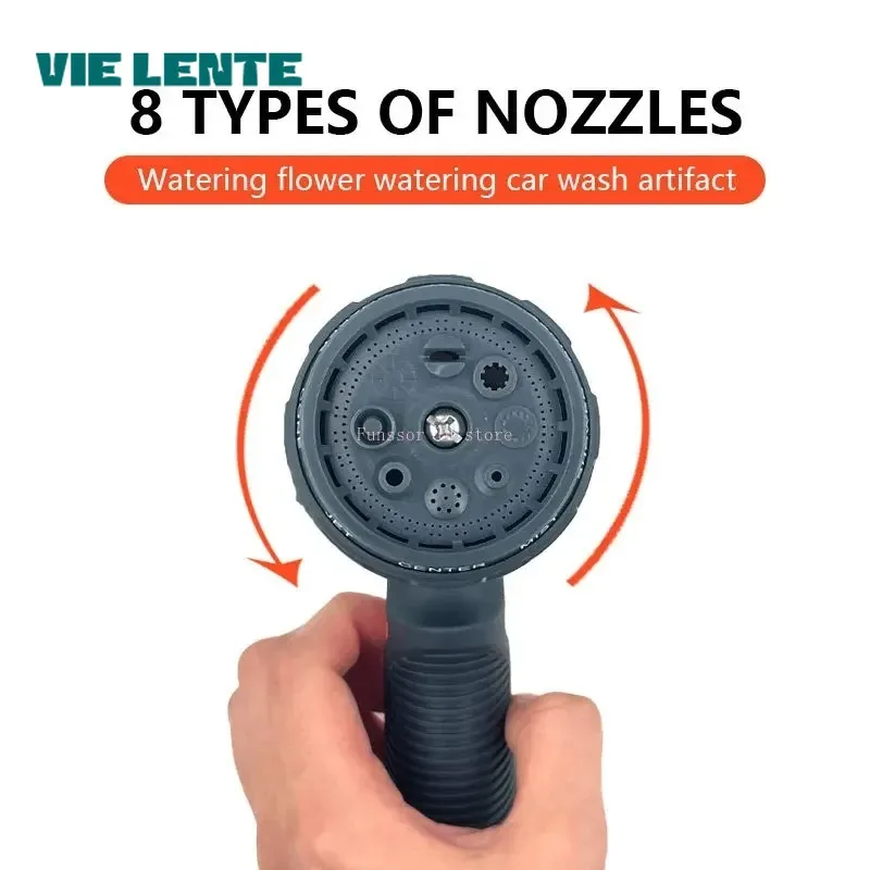 10-30 Meter Telescopic Water Pipe with High-pressure Nozzle Car Washing Tool Set Extension Hose Water Hose for Pressure Cleaner