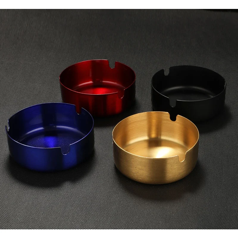 Stainless Steel Ashtray Creative Event Opening Gift Ashtray Bar Hotel Metal Commercial Color Outdoor Pocket silicone ashtray,air purifier ashtray,wood ashtray,cigarettes ashtray,portable ashtray,stainless steel ashtray,metal ashtray,ceramic ashtray