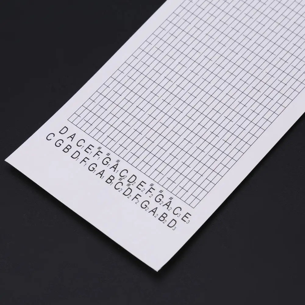 DIY Hand Cranked Music Box Paper Tape Compose Music Strip 10pcs 30 Tones