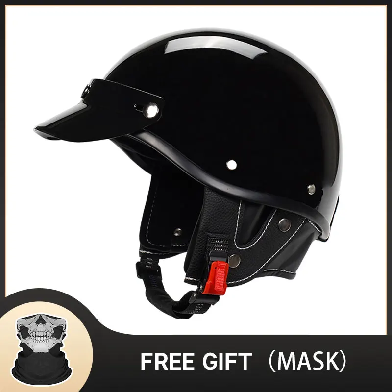 

Japanese Retro Style Motorbike Helmet Casco Moto Motocross Half Helmet Electric Motorcycle Motorrad Helmet For Adult