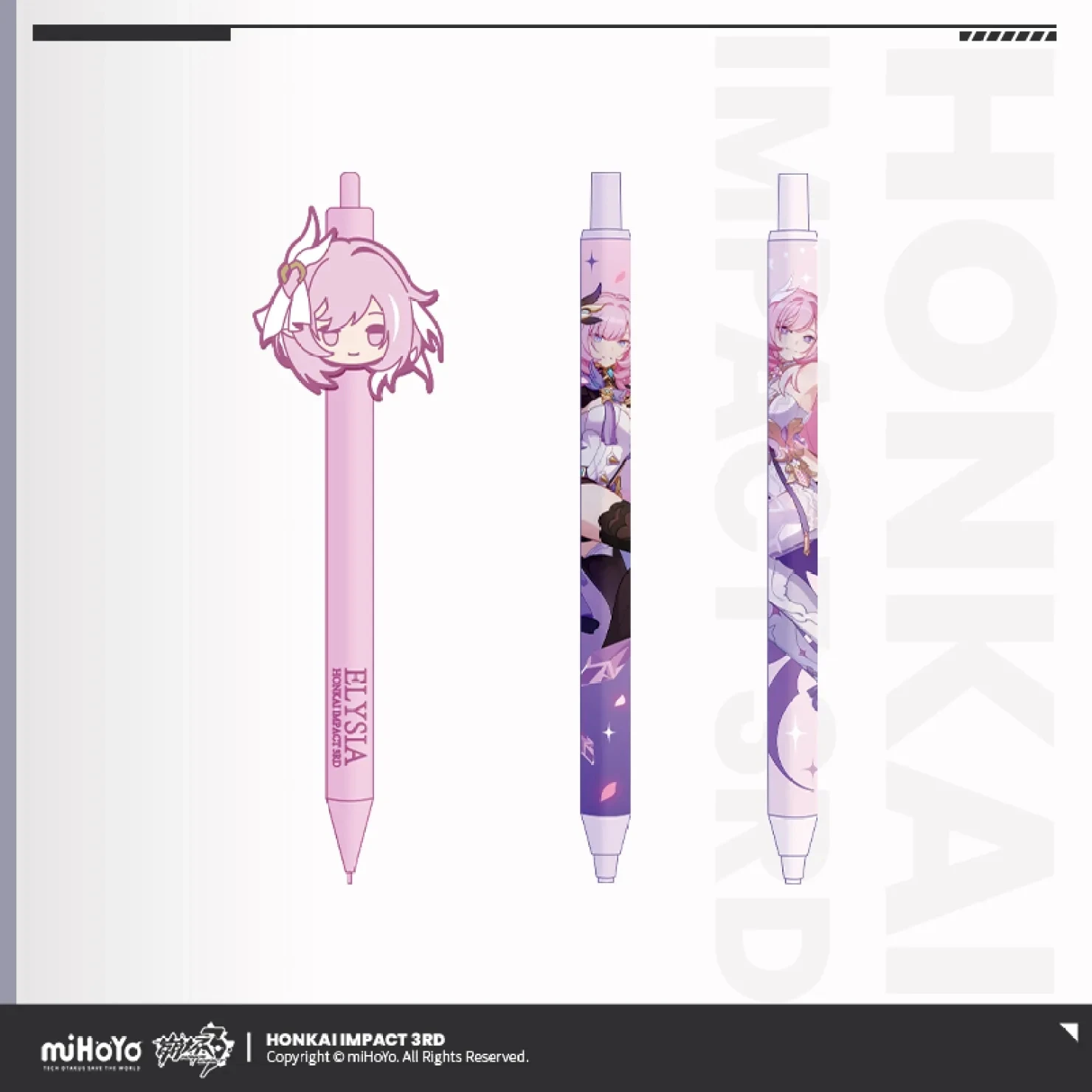 

Game Honkai Impact 3rd Cosplay Diy Accessories Elysia HERRSCHER OF HUMAN:EGO Gel Pen Student Stationery Children Gift Anime Prop