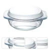 Glass Dish With Lid Heat-resistant For Food Serving 1