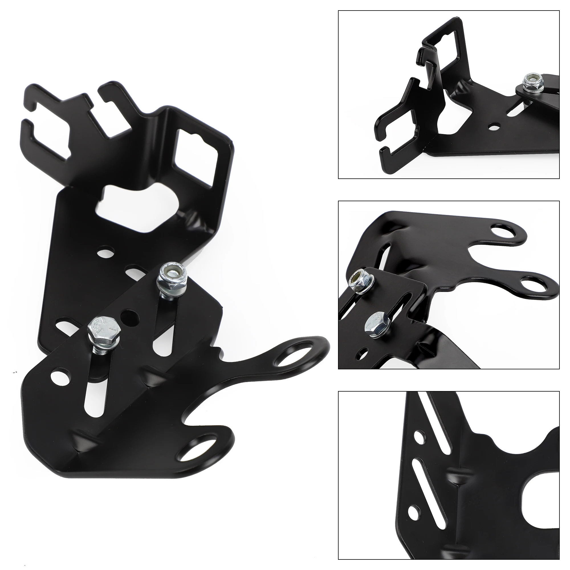 CNSPEED Throttle Cable Bracket 8031 Fit For 265-400 SBC 396-454 BBC Small Block Big Block Chevy Black Throttle Trans Cruise