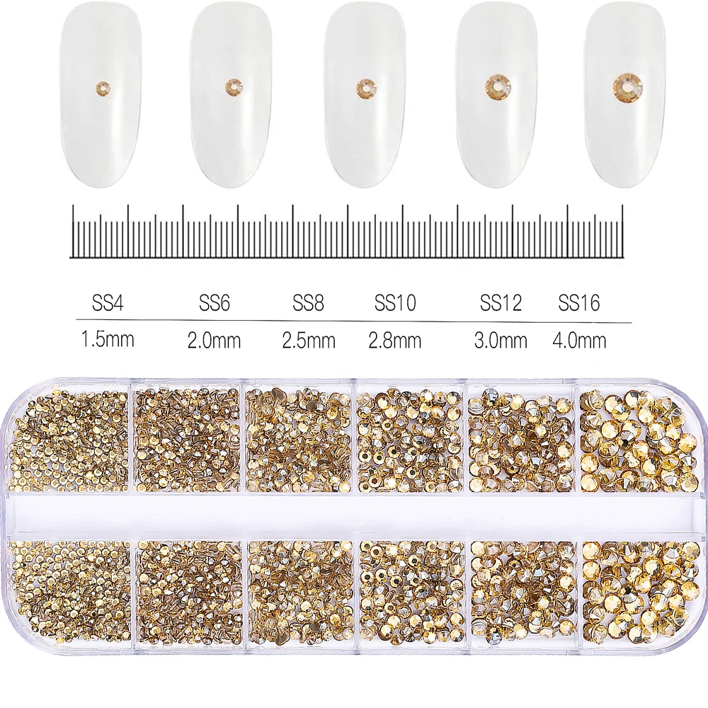 Sparkling Crystal Nail Art Rhinestones Kit with Tools