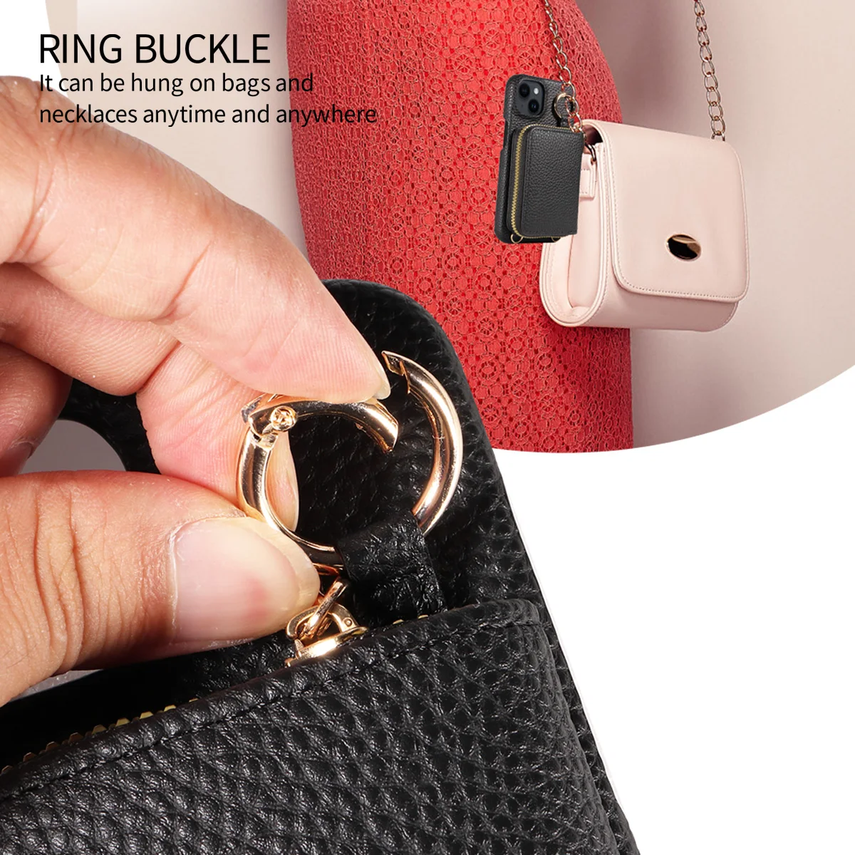 Ledertasche für Samsung Galaxys25 S24 S23 S22 A13 A14 A22 A32 A54 Serie Anti-Drop mit Lanyard Card Slots Brieftasche Abdeckung – Detail 6