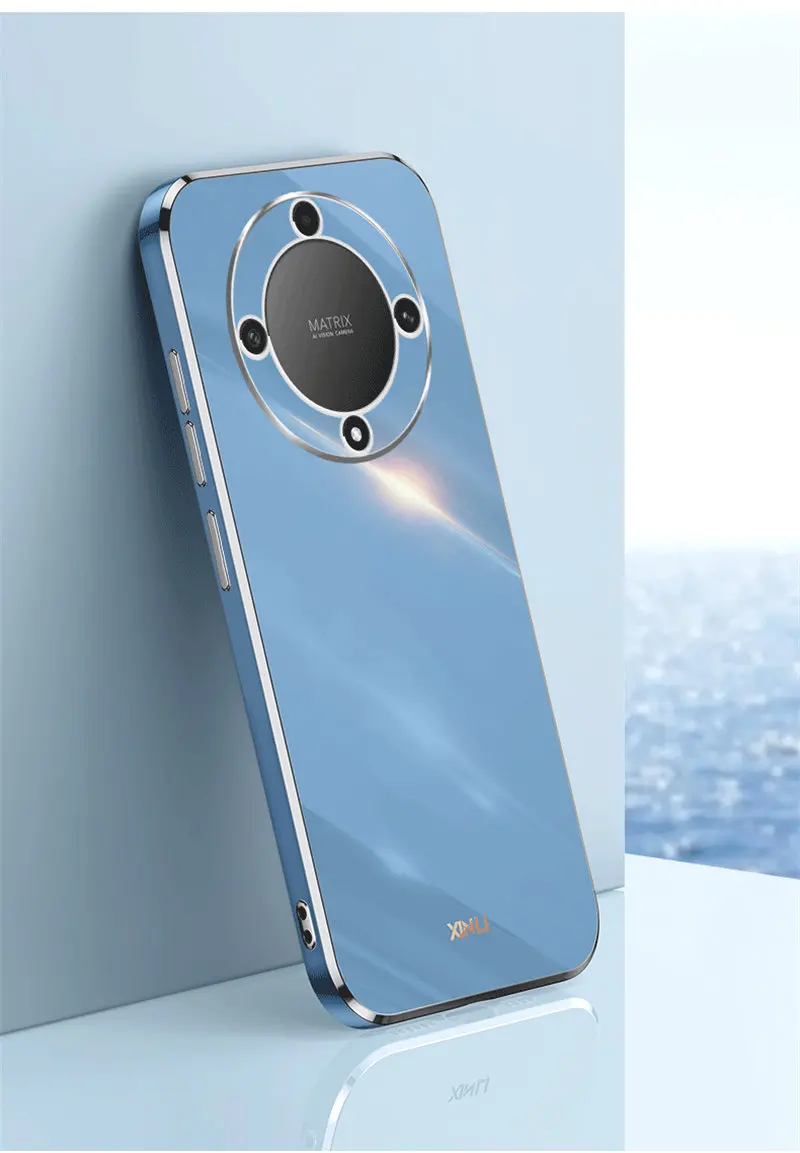 Enhanced 6D Plating Silicone TPU Soft Back Cover