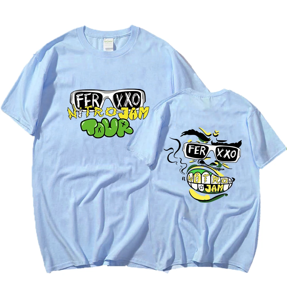 Feid Ferxxo T-Shirt Rapper Tshirts Short Sleeve Top Hiphop T Shirts Unisex Y2K Tshirt Tops 6