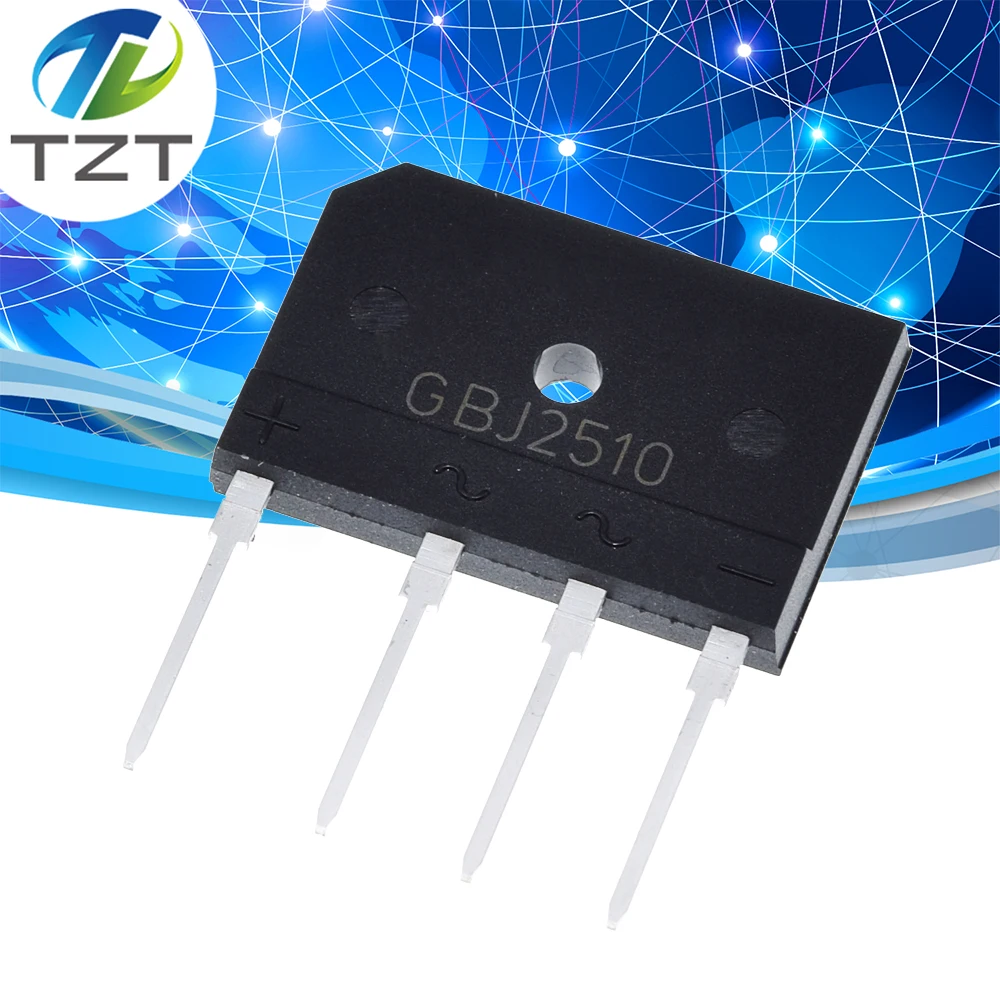 5PCS 25A 1000V diode bridge rectifier gbj2510 diode bridge rectifier rectifier diodes electrical rectifier diodes electrical diodes