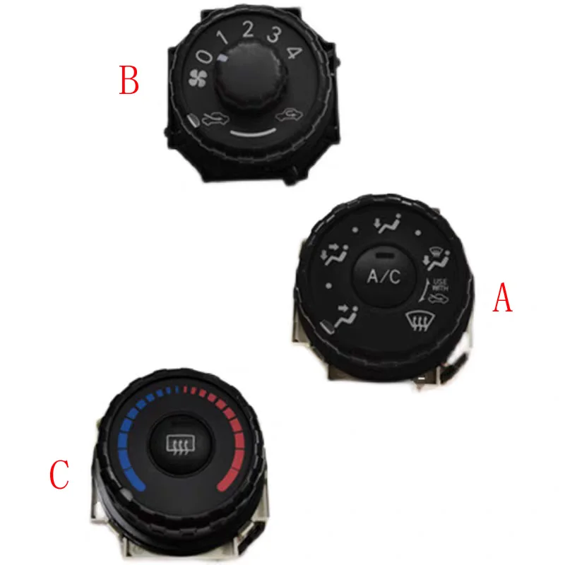Pannello Decorativo Per Interruttore Aria Condizionata Toyota Yaris 2008-2013, Nero Argento, Ricambio 554060D300B0