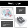 1PC Sneaker Dryer Bag, Dryer Door Shoe Net with Elastic Straps, Sneaker Laundry Bag for Shoes,40X40cm 4