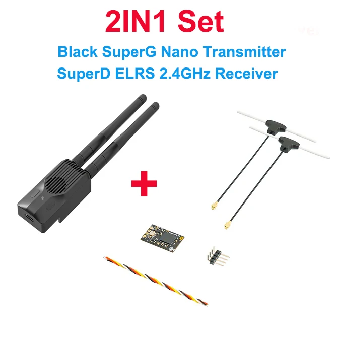 BETAFPV SuperD ELRS 2,4G Diversity Empfänger RX 2T Antennen TCXO IN + SuperG Nano ELRS Sender Für RC FPV Freestyle r2.Drone – Detail 24