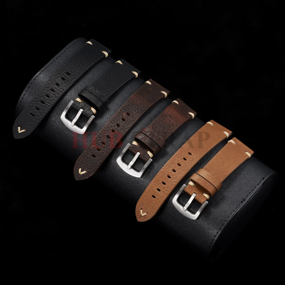 Genuine Cowhide Vintage Handmade Universal Watch Strap - Breathable Unisex Bracelet Belt Accessories