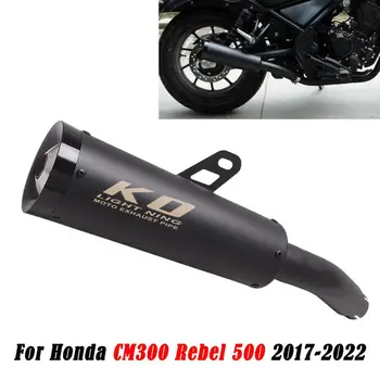 Exhaust Pipe For Honda CM300 Rebel500 2017-2022 51MM Motorcycle Escape Muffler Mid Link Pipe Connect Tube Slip On Stainles Steel