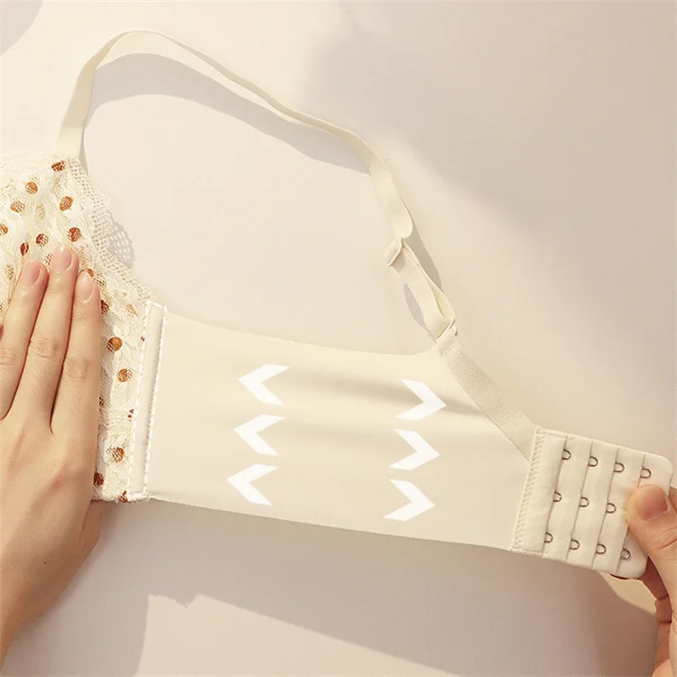 Women Push Up Bra Sexy Lace Soft Gathering Lingerie Adjustable Comfortable Brassiere Wireless Fashion Bralette Ladies Underwear