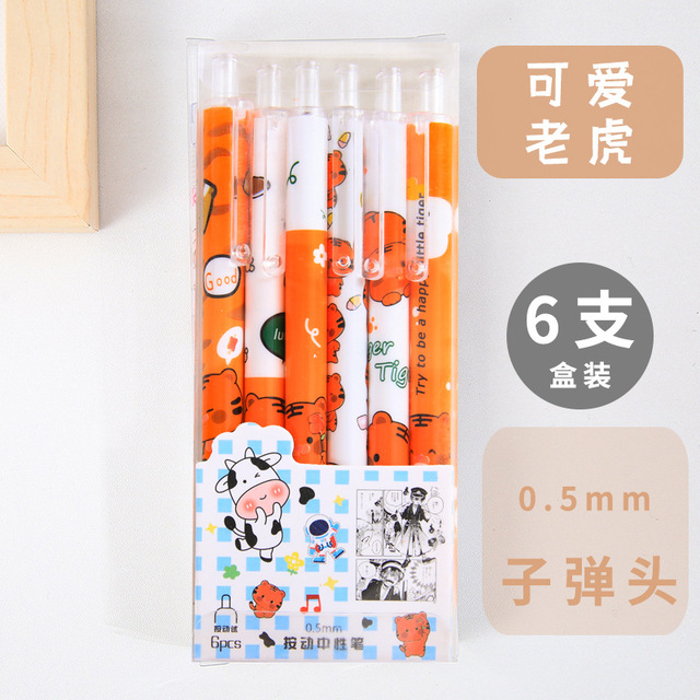 Kawaii Gel Pen Cute Cartoon Rabbit Quick Drying Black Ink Press Gel Pen Writing Pens School Office Supply Stationery