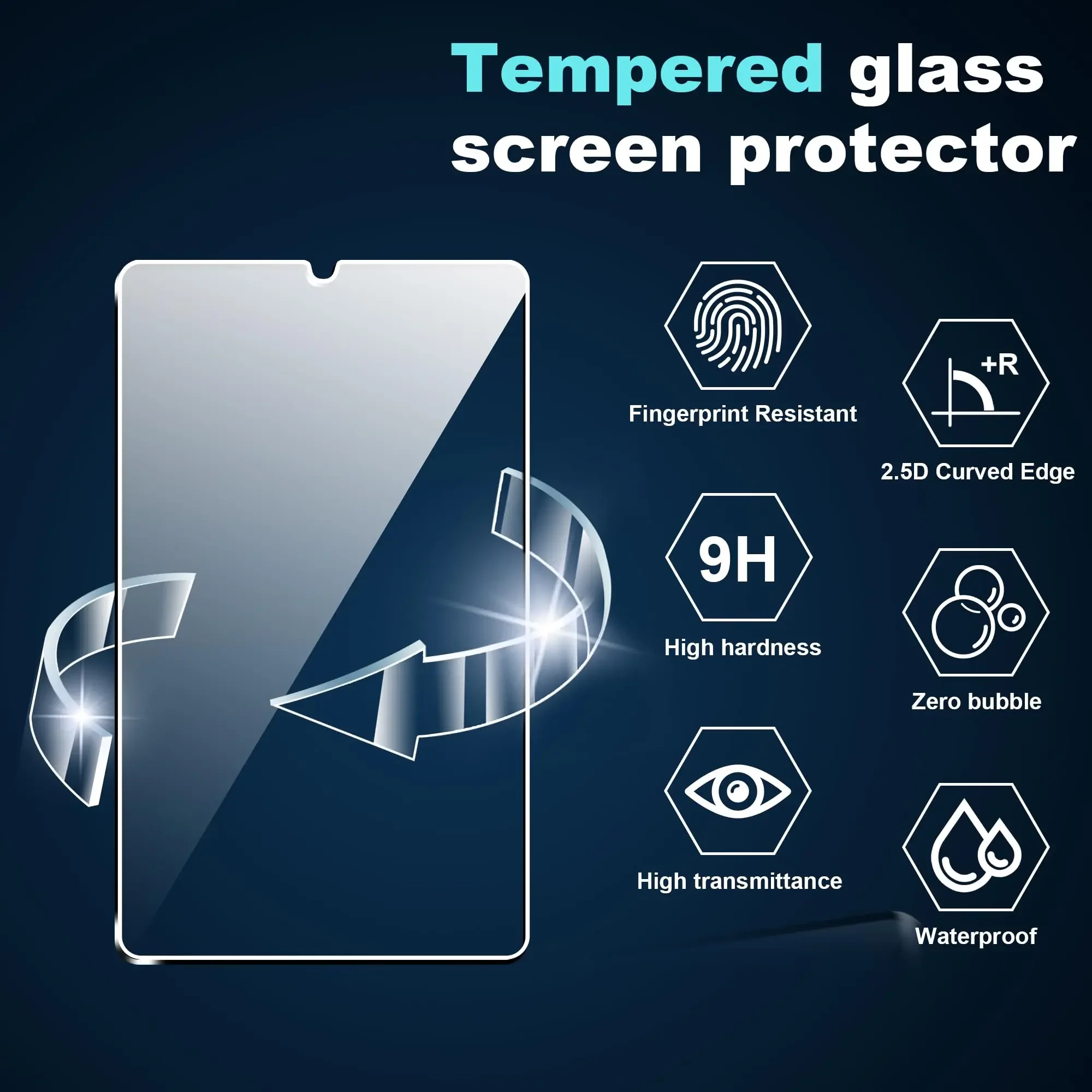 Screen Protector for Redmi Pad SE 4G (8.7 inch) 2024 Tablet Tempered Glass Film Rear Camera Protector Anti-fall/Anti-scratch 8.7 2