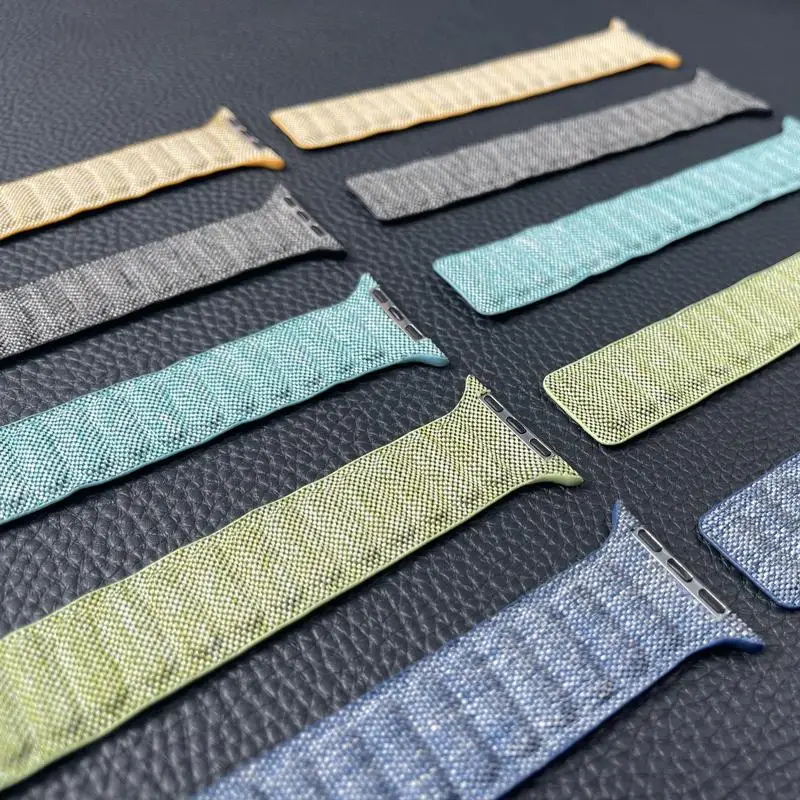 UKVipOrdersDenim-Armband für Apple Watch 11109 Ultra321 Band 49mm 44mm 45mm 42mm 40mm 38mm NYLON Schlaufenarmband – Detail 12