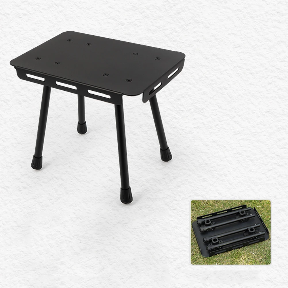

For Camping Fishing Picnic Table Chair Combo Foldable Aluminum Alloy Construction Lightweight and Sturdy 80kg Load Capacity