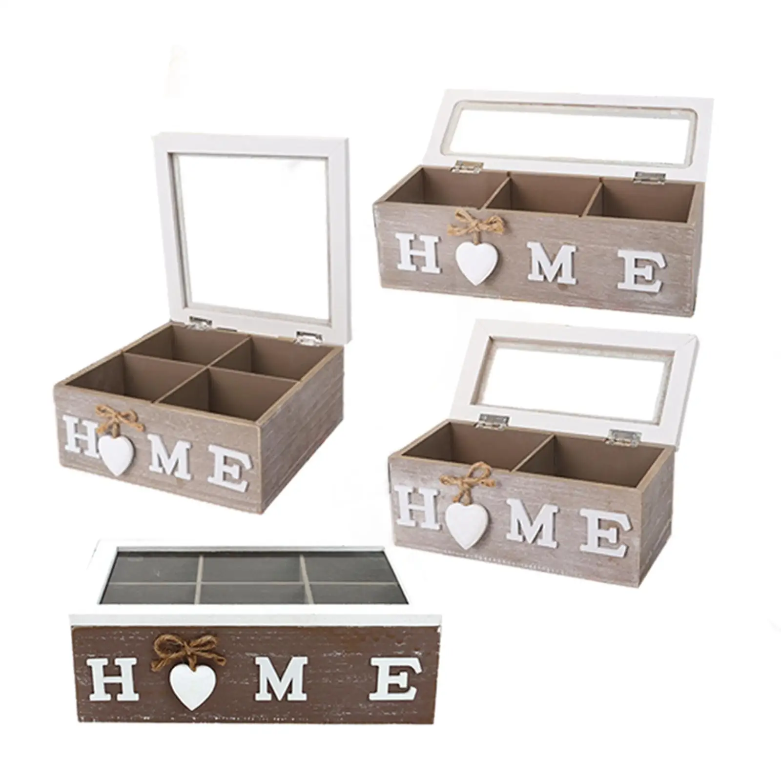 Wooden Tea Storage Box Kitchen Organiser Desktop Container Jewelery Box Creamers Tea Bags Assorted Teas and Condiments Sugar tea tin box,tea canister,airtight container