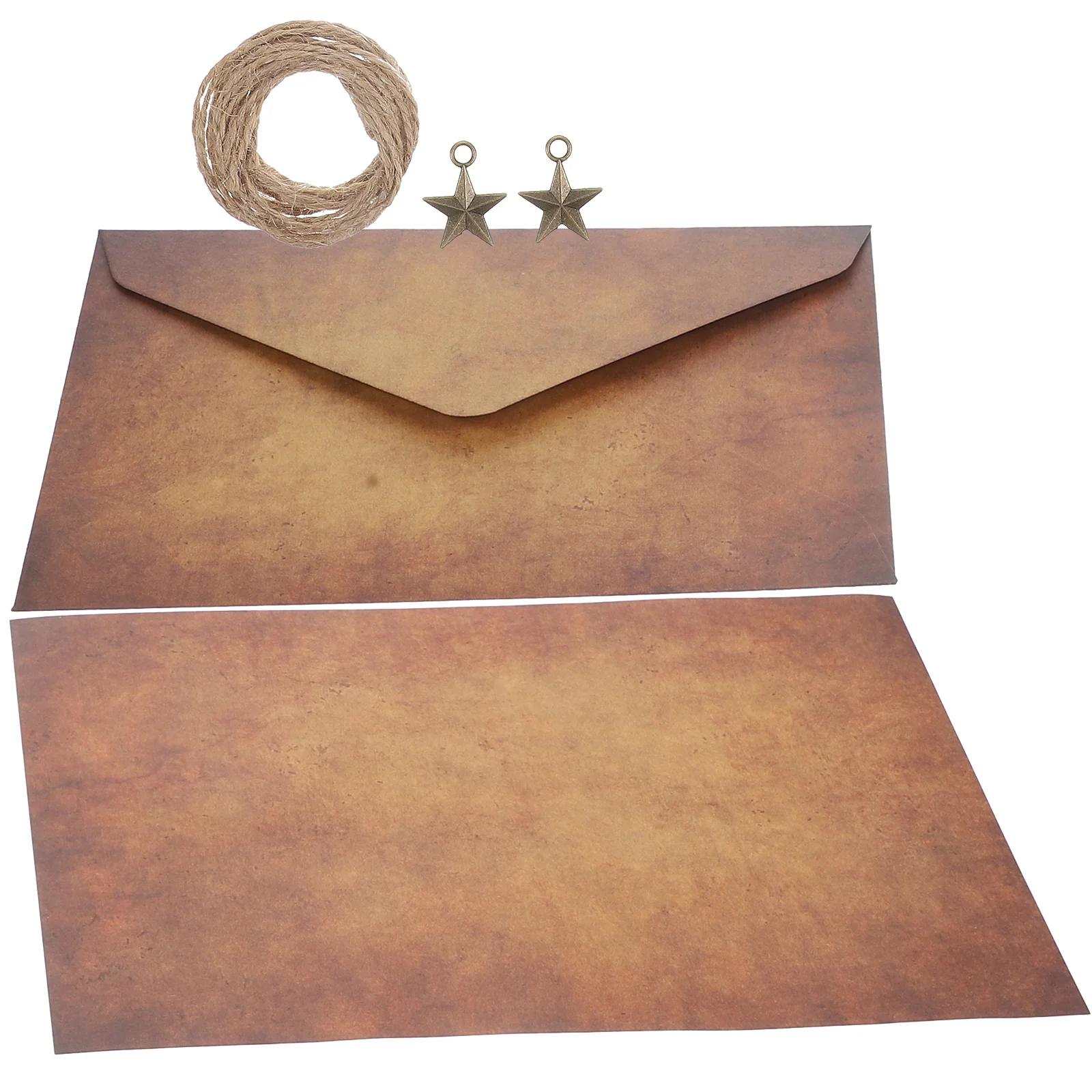 

5 Sets of Greeting Envelopes Invitation Card Envelopes Festival Message Envelopes with Writing Paper