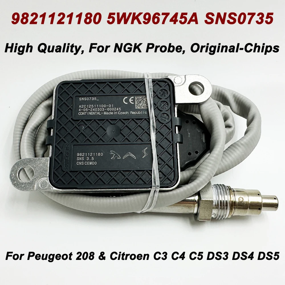 

High Quality Chips N-GK Probe 9821121180 SNS0735 Nitrogen Oxide Sensor Made In Germany for Citroen C3 C4 C5 DS3 DS4 DS5 Berlingo
