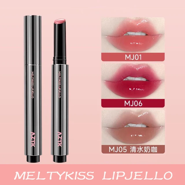 AZTK MELTYKISS LIP JELLO Lip Gloss Watery Mirror Lipstick Lasting Moisturizing Plump Jelly Lips Lightens Lip Lines Cosmetics Hot