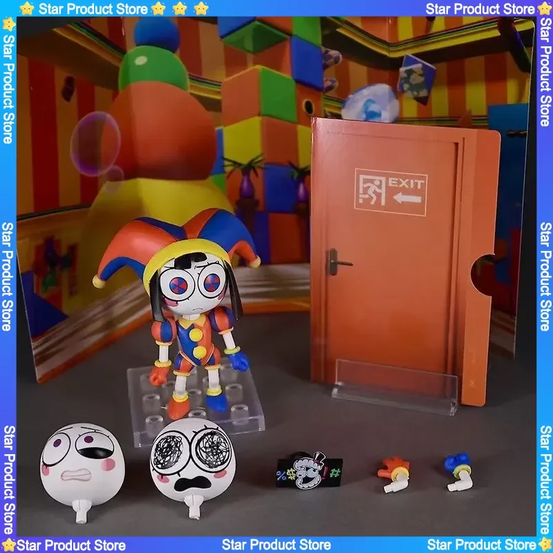 The Amazing Digital Circus Chibi Figure: Interchangeable Face Collectible Ornament Gift