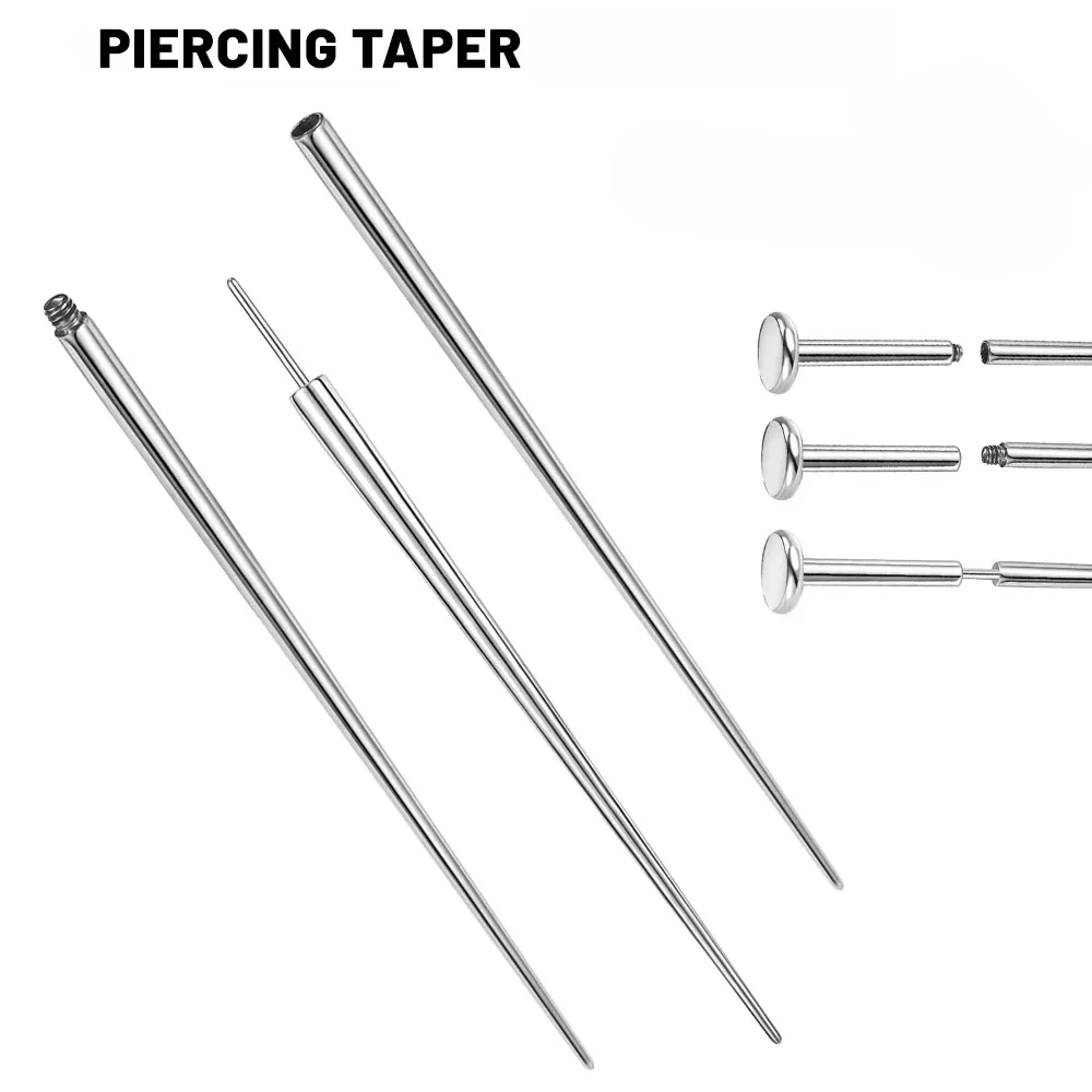 Surgical-Steel-14-16-18G-Insertion-Taper-Easy-For-Thread-Threadless ...