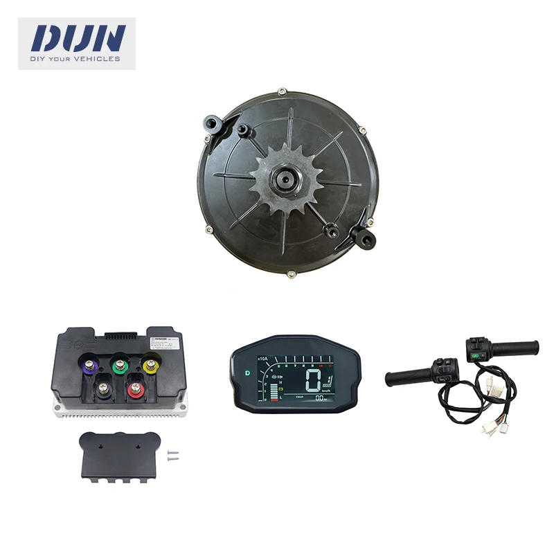 QS165 V2 35H 5KW Peak 10KW 6500RPM Mid-Drive Motor Sprocket Type with ND72680 Controller and Display and Throttle Kits