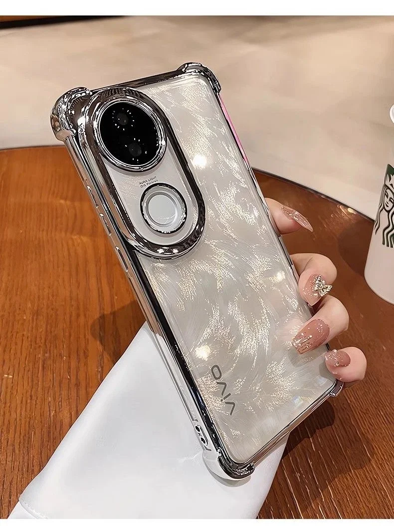 Fall Für Vivo V50 V40 Pro V30 V29 V27 V25 e 5G V50 lite V40 Kamera Schutz Transparent silikon Telefon Abdeckung Stoßfest Stoßstange – Detail 4