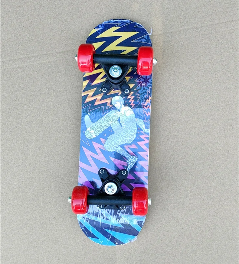 17 inch maple kids skateboard with cartoon stickers - view 5