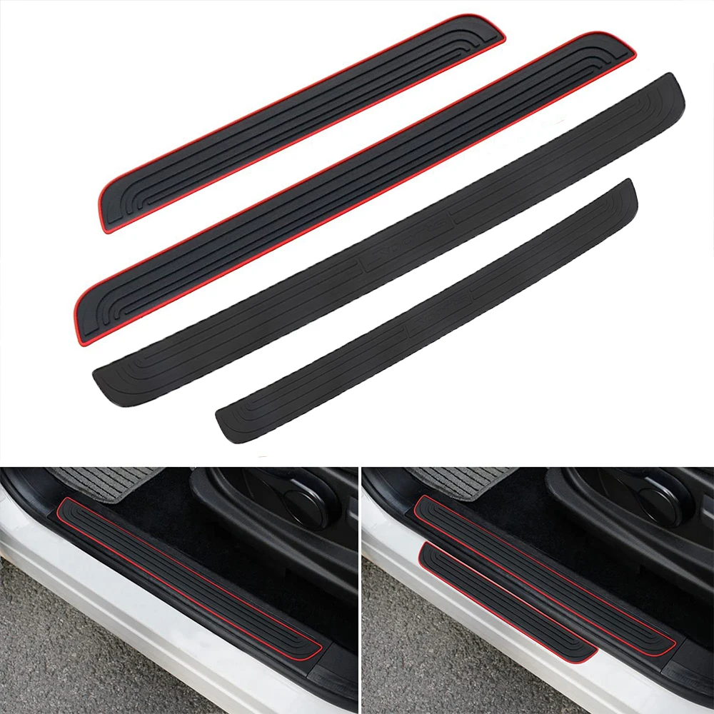 Universal Car Trunk Door Guard Strips Sill Plate Protector Rear Bumper