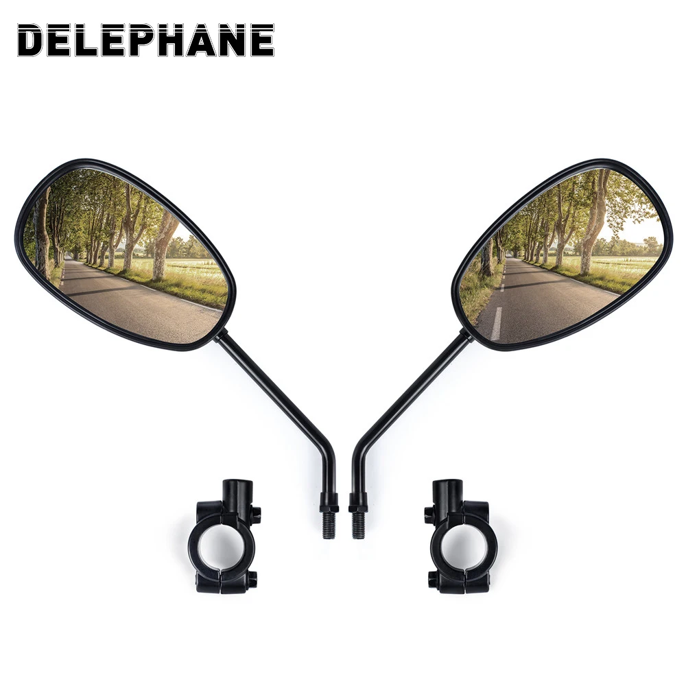ElectricBikeScooterRearViewMirrorsWideRangeReflector360DegreeAdjustableMotorcycle