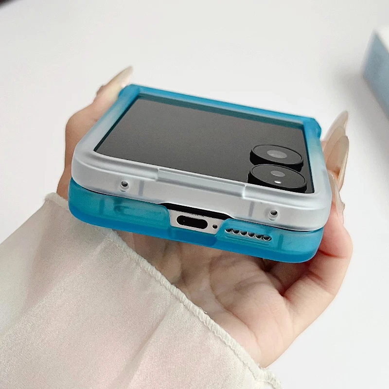 Translucent Frosted Candy Color Gradient Case - 3-Piece Set