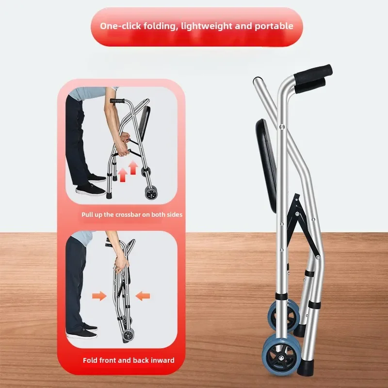 Rehabilitation Walking Aid,Walking Aid for The Elderly,Anti-fall Trolley,Walking Armrest,Walking Stick Walker,Walker